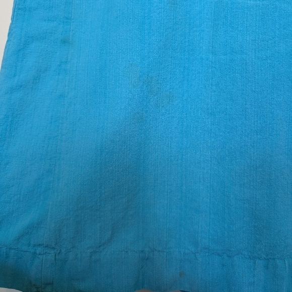 Josefa blue embroidery tunic made in Mexico sz L - Picture 14 of 15